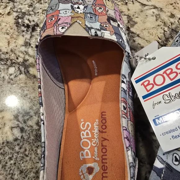 Skechers Kids' Dog Print Slip-On Shoes - Multi-Color - Picture 7 of 7